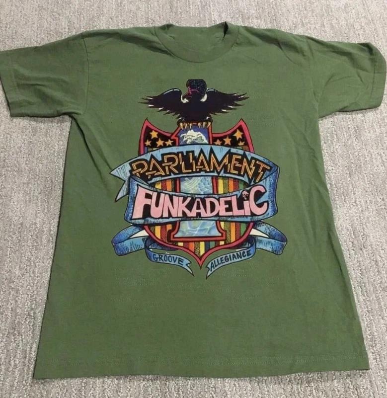 

Редкая футболка цвета милитари с Джорджем Клинтоном и Parliament Funkadelic 4XL