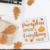 Fall Decor, Fall Kitchen Wooden Sign Decor Desk Sign Pumpkin Spice Wooden Block Sign Rustic Home Shelf Wall Decoration