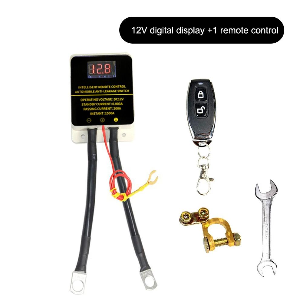 Remote Car Battery Disconnect Switch 12V 1500A Protector with LED Display Battery Drain Prevention for Ford Chevrolet GMC Dodge