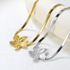 Vintage Floral Jewelry Set Elegant Earrings Necklace Bracelet Fashion Accessories