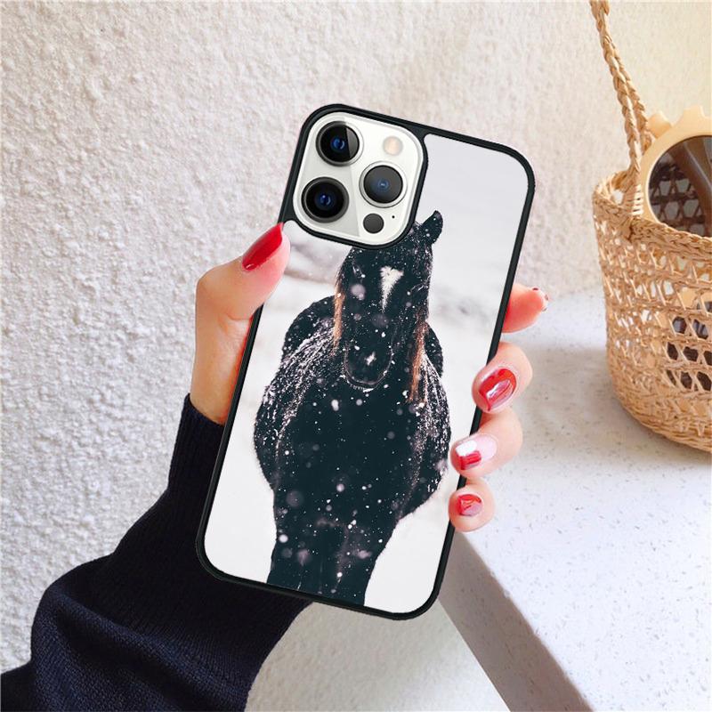 

Чехол для телефона с изображением лошади, пони, сердца лошади для iPhone 17 Air 16 Coque 15 14 12 13 PLUS 11 PRO MAX Задняя крышка Fundas Shell iPhone 11pro max
