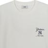 MLB New York Yankees Buchstabenlogo Pullover Rundhalsausschnitt Kurzarm T-Shirt Unisex Oberteile 3ATSB8163-50IVS