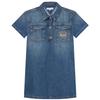Girls Denim Mini Shirt Dress