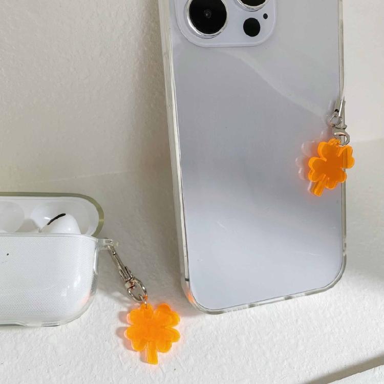 2er-Pack Stilvolles Handy-Lanyard Mode Schlüsselanhänger Anhänger Vierblatt Handykette Pflanze Handy-Anhänger für Einzigartiges Stil-Statement