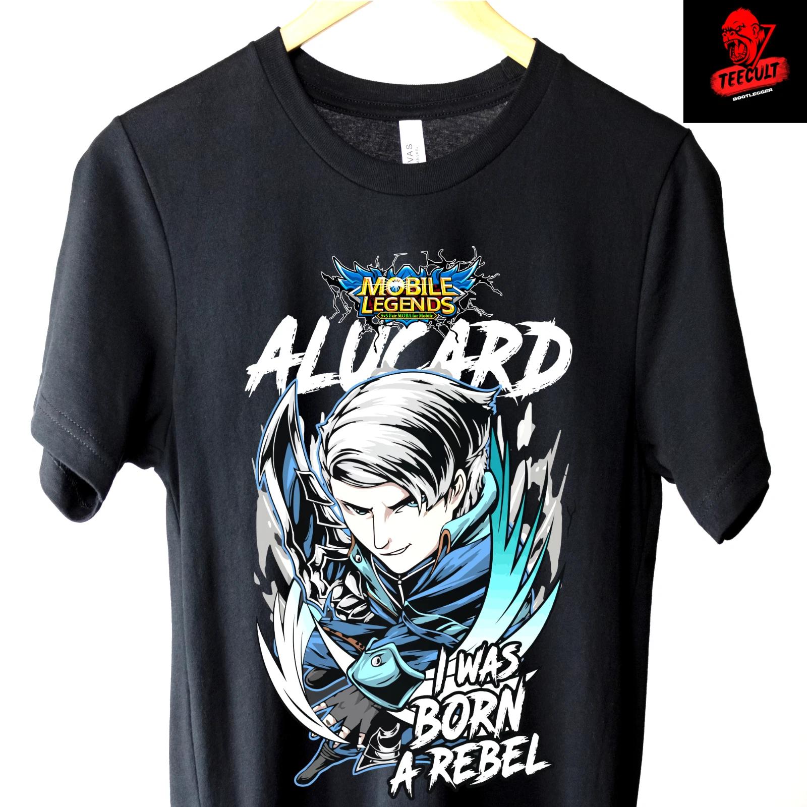 Men s and Women s T-shirts ALUCARD / I WAS BORN A REBEL Anime Gamer Tee | Unisex XXXL