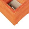Plant Pot Wax Brown 50 X 50 X 49.5 Cm Solid Pine Wood