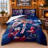 Set Biancheria da Letto 3 Pezzi Stampato Modello Kylian Mbappe Lenzuolo Federa Per Decorazione Camera da Letto