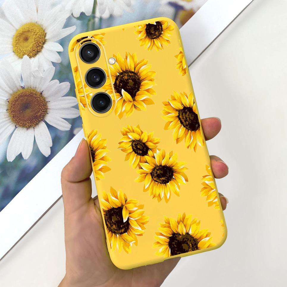 For Funda Samsung Galaxy A35 5G Case Women Fashion Girly Flower Butterfly Bumper For Samsung A35 SM-A356B Coque Silicone Soft