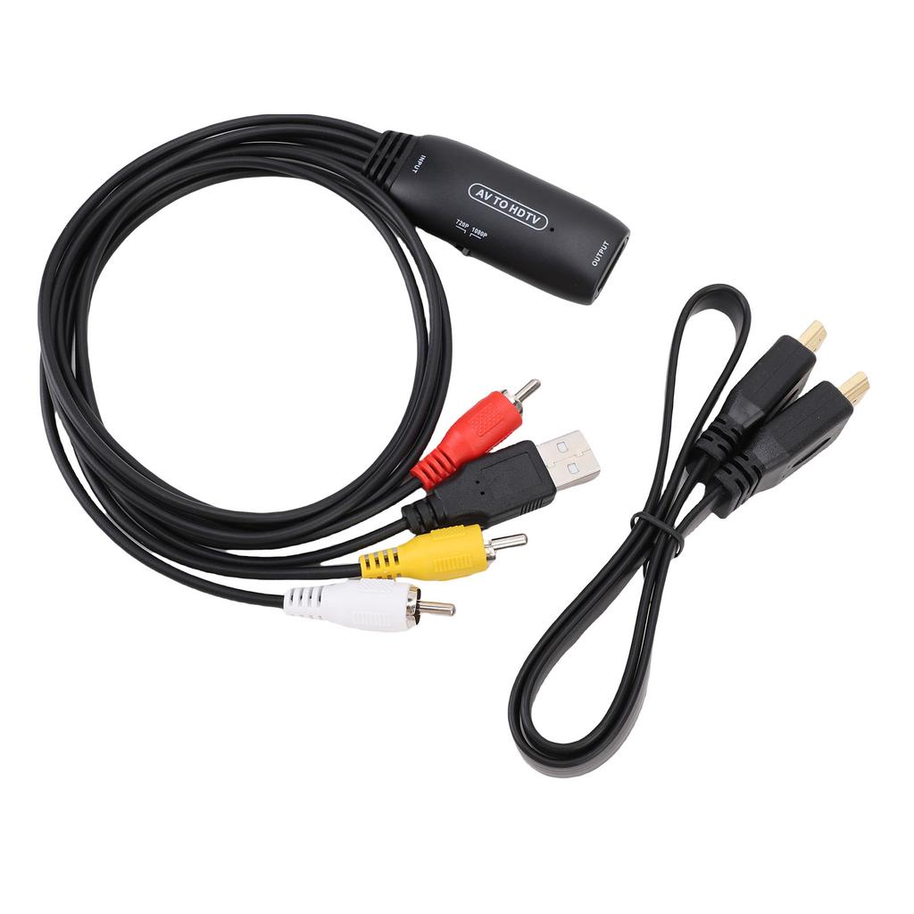 Video Sound Converter AV to HDTV DVD Game Console Converter with High Definition Multimedia Interface Cable