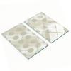 Durable and Stylish Glass Boards with Curved Pattern, Gold Pattern, 2x30x52 Cm