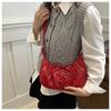 Women's Faux Leather Drawstring Bow Knot Purse Trendy Clutch Shoulder Crossbody Bag