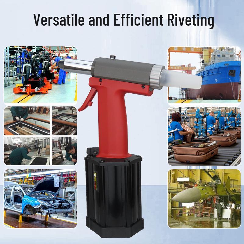 Gaobao Industrial-Grade Pneumatic Rivet Gun - Air-Powered Hydraulic Core Pulling Riveter