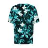 Women's Retro Printed Fashion Casual Round Neck Short Sleeve T-Shirt Top