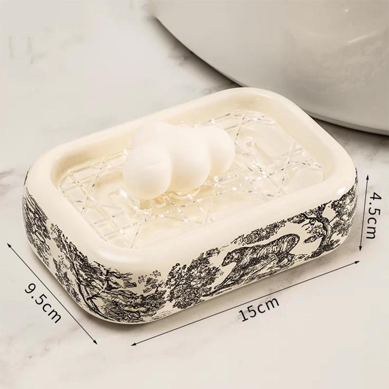 

Керамическая коробка для мыла, высококачественная модная коробка для сливного мыла, бытовая мыльница для ванной комнаты, бытовое мыло для туалета, кронштейн для мыла B