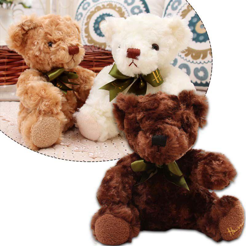 Adorable 20cm Teddy Bear Doll Plush Toy Pillow For Baby Birthday Christmas Gift