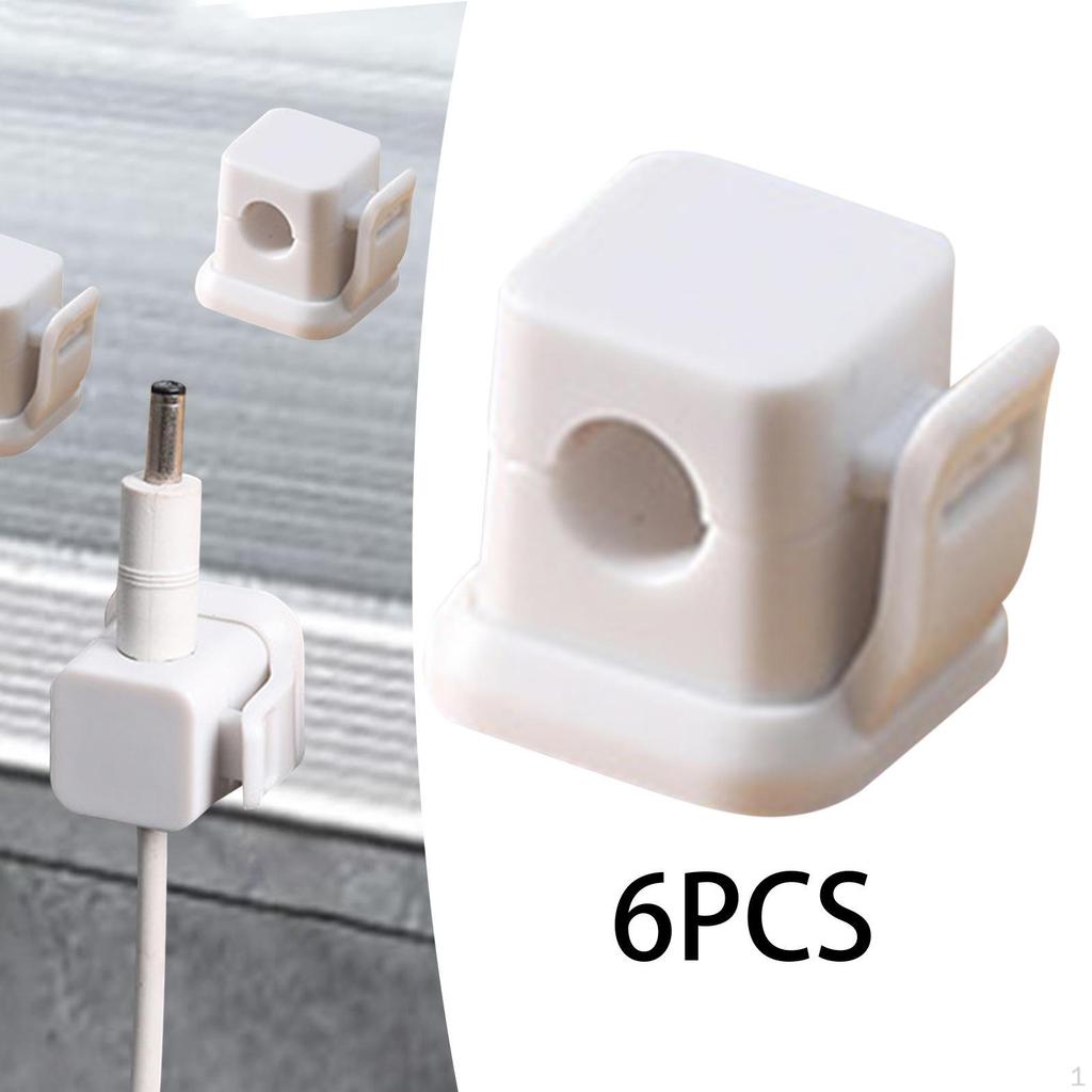 6x Magnetic Cable Clips Keeper Cord Holder for Bedroom Kitchen Home