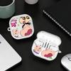 Cartoon Crayons Shinchan Case For Samsung Galaxy Buds 2Pro 4 Pro 4Pro 3 FE Live 3Pro 2 Clear Earphone Cases Cover With Hook