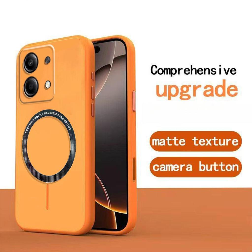 Матовый полупрозрачный магнитный чехол для телефона для Xiaomi Redmi Note 13 Pro 5G 4G, POCO X6 5G, POCO M6 Pro 4G Мягкий чехол из ТПУ