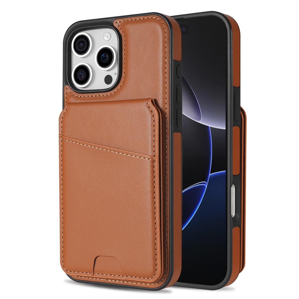 2 in 1 Detachable Cards Solt Leather Magnetic Case For iPhone 16 Pro Max 15 Plus 14 13 12 Vertical Bag Pocket For Magsafe Cover
