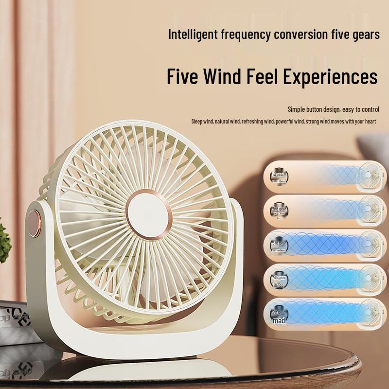 LISM F40 Portable Desktop Fan with Night Light