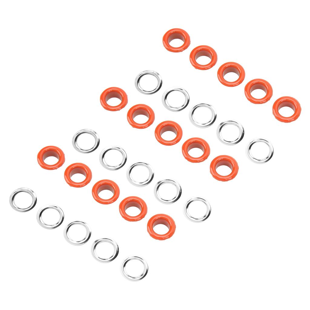 500 Sets 8mm Grommet Eyelet Kit Rust Prevention Metal Leather Grommets Kit Eyelets Tool Kit for Repairing Decorating