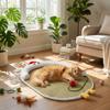 Neck Support Pet Cooling Mat Anti-slip Puppy Kennel Cartoon Pet Nest Mat  Household