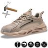 Safety Sneakers Breathable Work Safety Shoes For Men Women Work Sneakers Composite Toe Anti-Smash Protective Shoes Lightweight