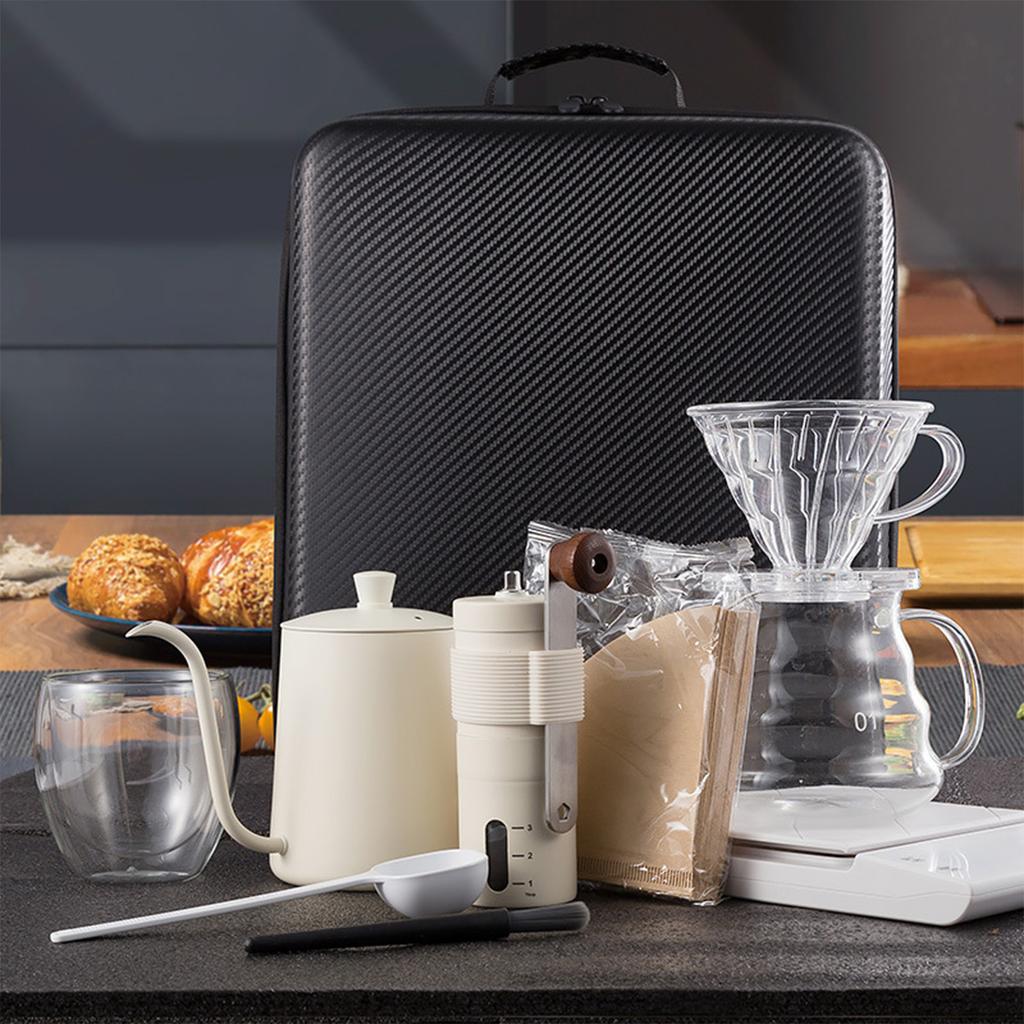 10-Piece Pour Over Coffee Set with Digital Scale, V60 Dripper, Coffee Server and Filter Paper