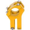 LUNJE 25.4x35MM Bike Handlebar Short Stem Riser Aluminum Alloy Bicycle Hollow StemGolden