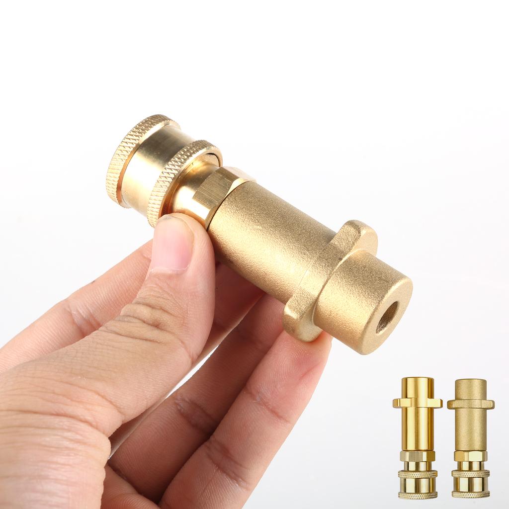 High Pressure Washer Adapter Brass 1/4Inch Connector Quick Insert for K2 K3 K4 K5 K6 K7 Pressure Washer Foam Nozzle