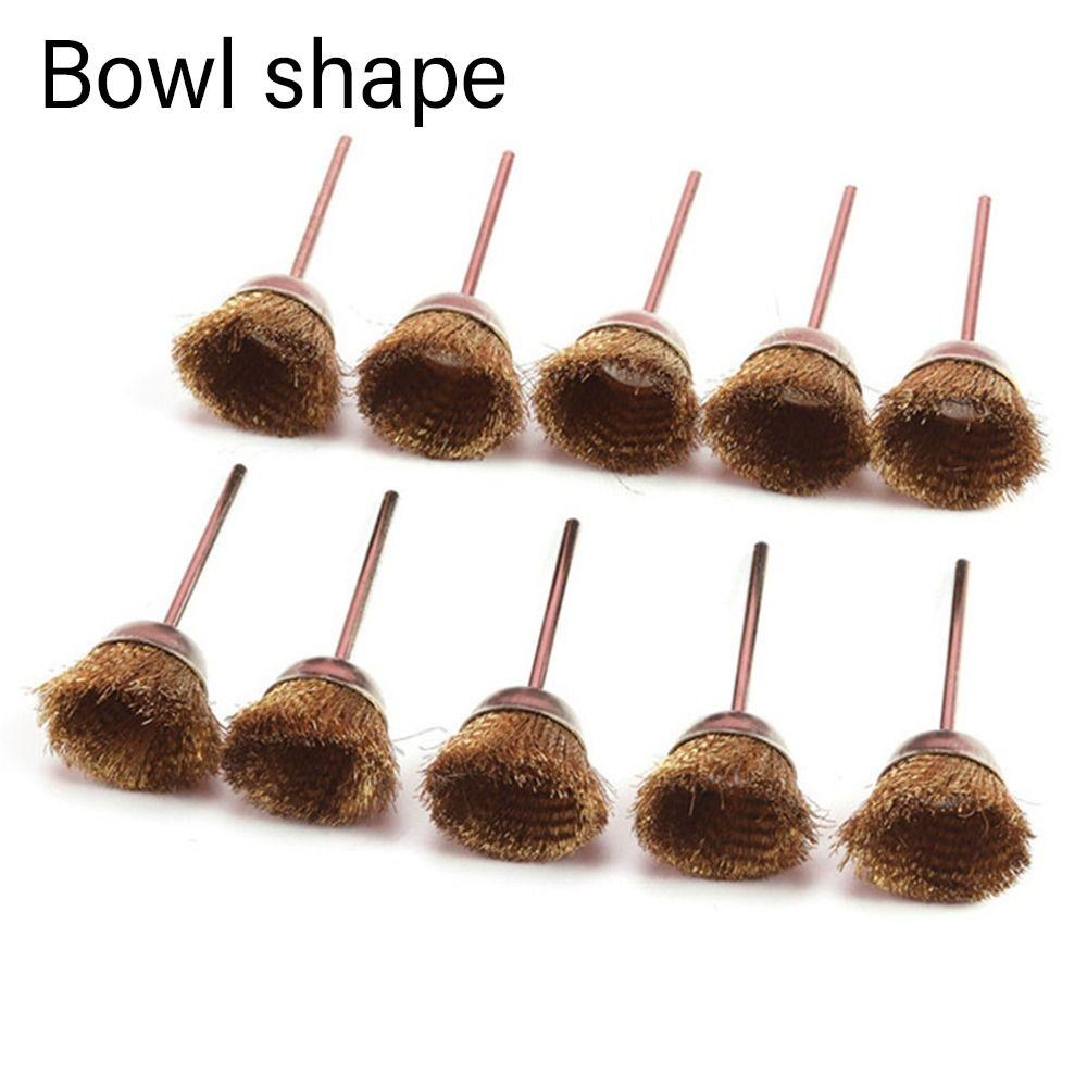 Metal Rust Removal Accessories Grinder Rotary T-shaped Brush Polishing Tools Wire wheel Brushes