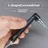 36 Teeth Right Angle Magnetic Tip Ratcheting Screwdriver with L Shape Socket Wrench and Bits Set For Tight Space Repairs