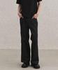 SENTAIR Dart Wide Flare Cotton Pants_Black