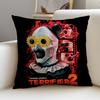 Horrifying TTerrifierS Cushion Cover Breathable and skinfriendly linen pillowcase square removable and washable cushion