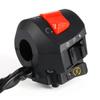 Qiilu Handle Switch Left and Right Set 7/8 Inch Hazard Switch Glass Tracker for Motorcycles Left and Right Set