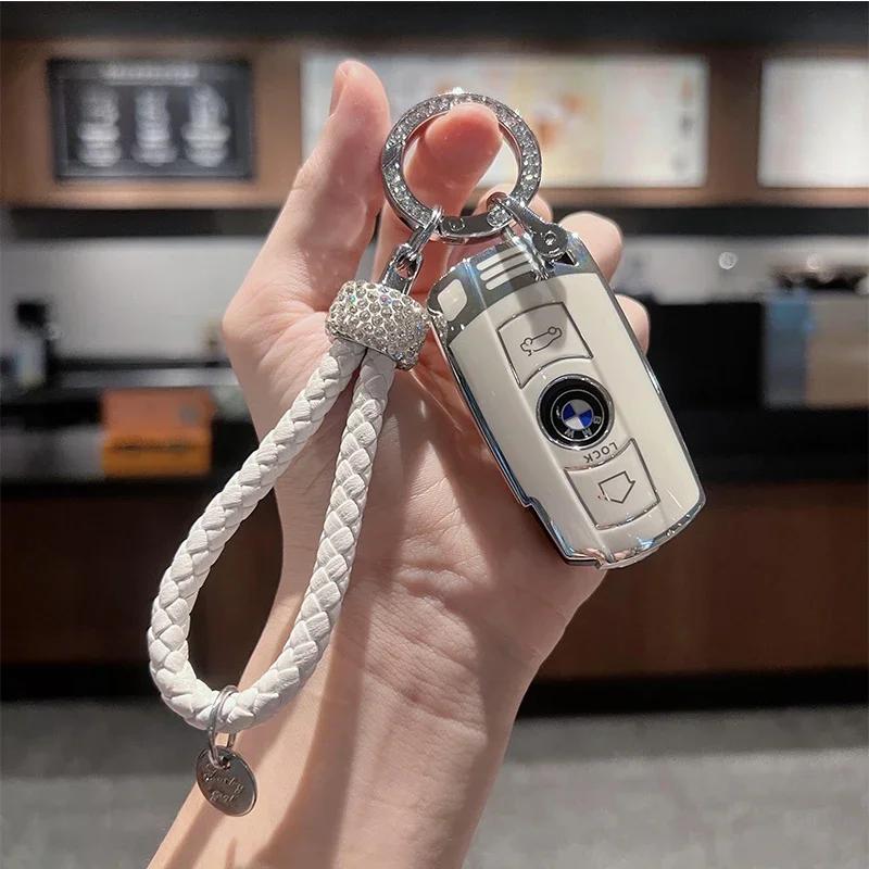 TPU Car Key Case Cover For BMW E90 E87 E70 E61 E60 X5 X6 E88 E89 E82 E71 Keychain Interior Protective Accessories XV1