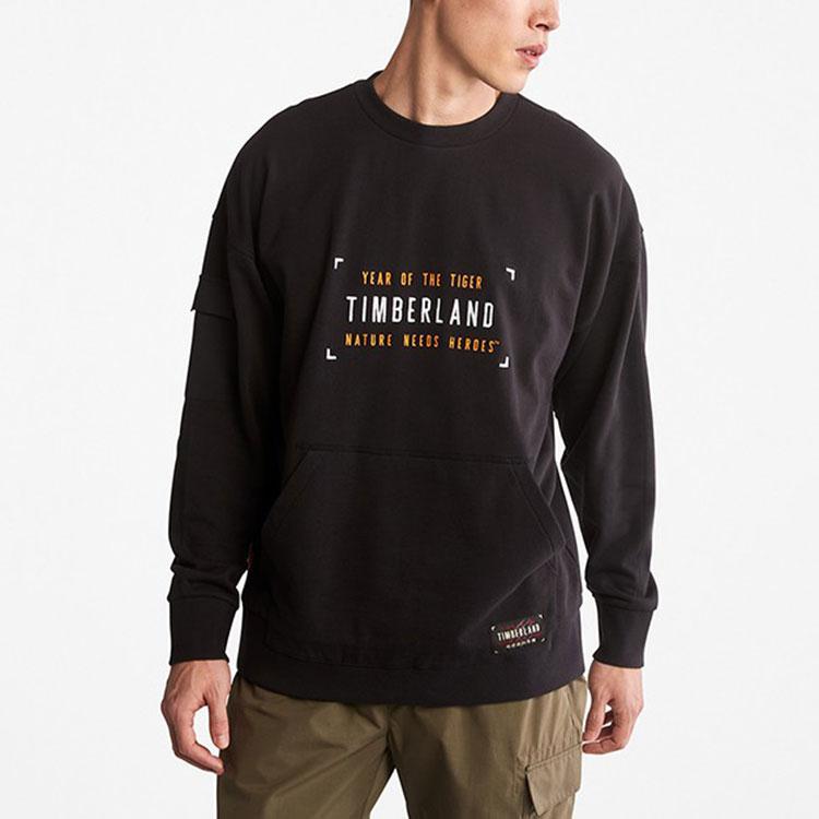 Timberland Tiger Year Series Camouflage Pattern Pullover Sweatshirt Men Sweatshirt Black A27FR-001