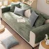 1pc Plush Chenille Sofa Cover - Non-Slip, Soft & Durable Couch Protector  Fits Single To Four-Seater Sofas for Living Room Decor