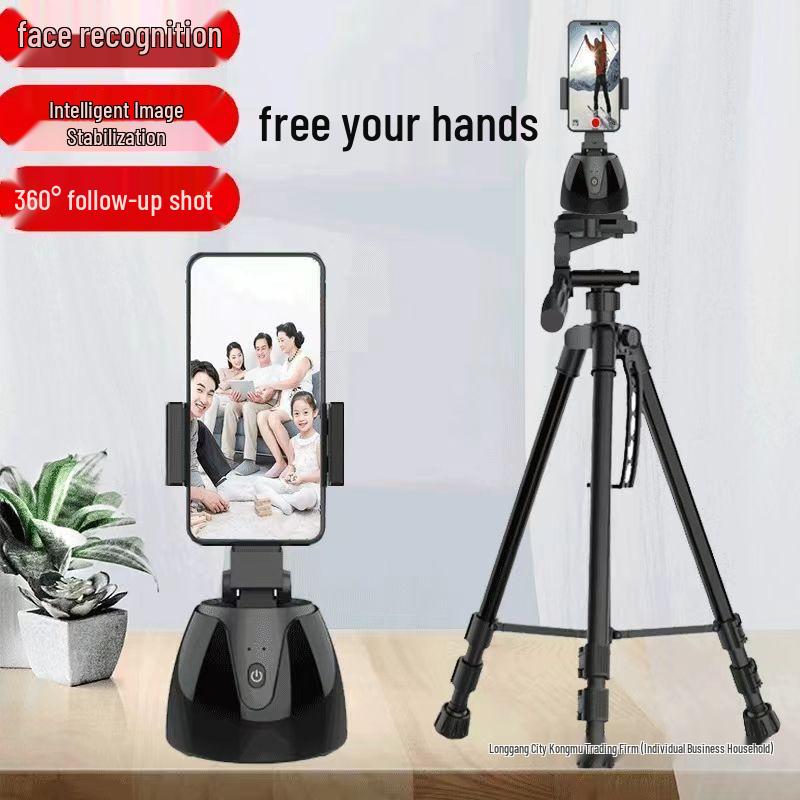 360° Smart Gimbal Stativ für Live-Streaming: Handyhalter mit automatischer Verfolgung