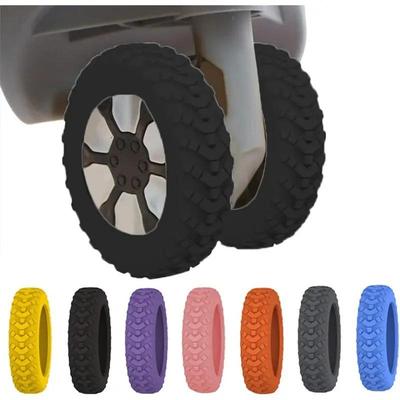 Protection de roue en silicone pour bagages - Accessoire de remplacement universel pour roues de valise silencieuses