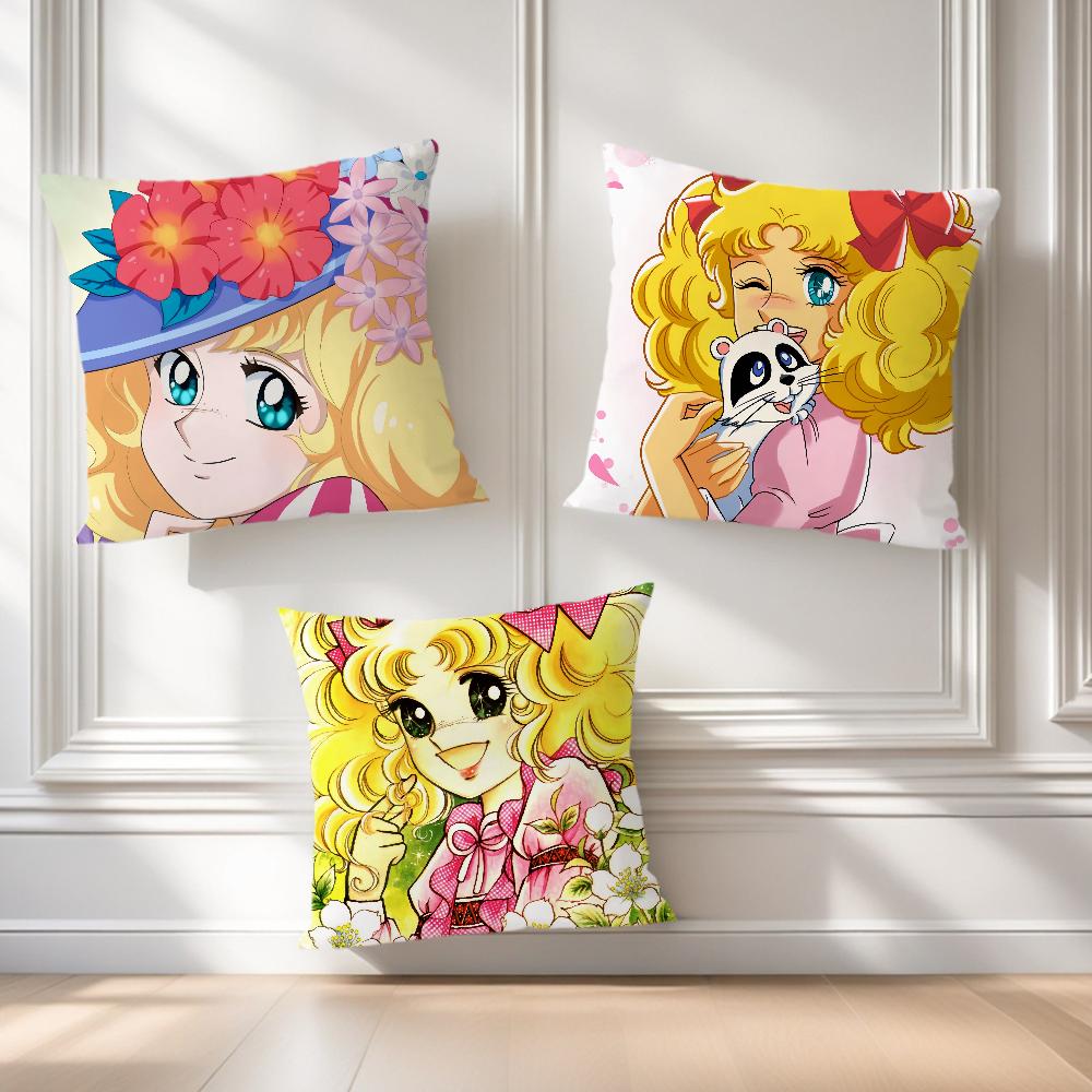 Soft Comfortable Candy Pillow Anime Caeroon Case for Cute Sofa Living Room Home Office Decor Protective Candy Sweet Covers