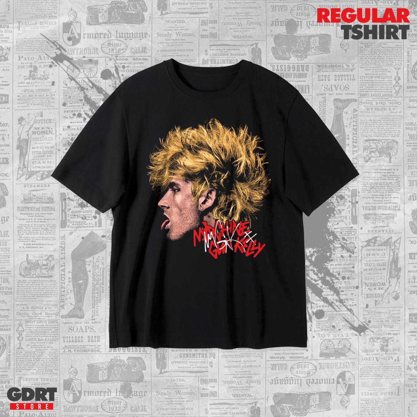 Machine Gun Kelly T shirt - Lost Americana Tour - Unisex Heavy Shirt 4XL