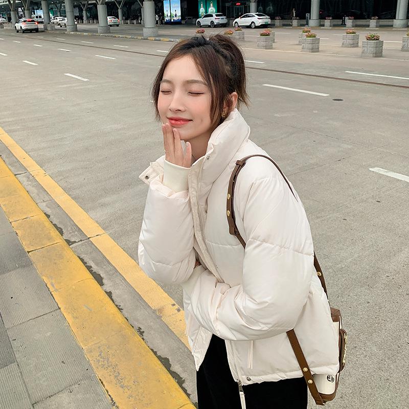 New short thickened down  clothes for women's small casual loose  clothes jacket winter
