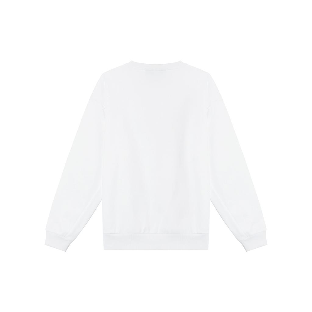 Under Armour Logo Pattern Round Neck Pullover Sports Long Sleeve Sweatshirt Unisex Sweatshirt White 24600305-100