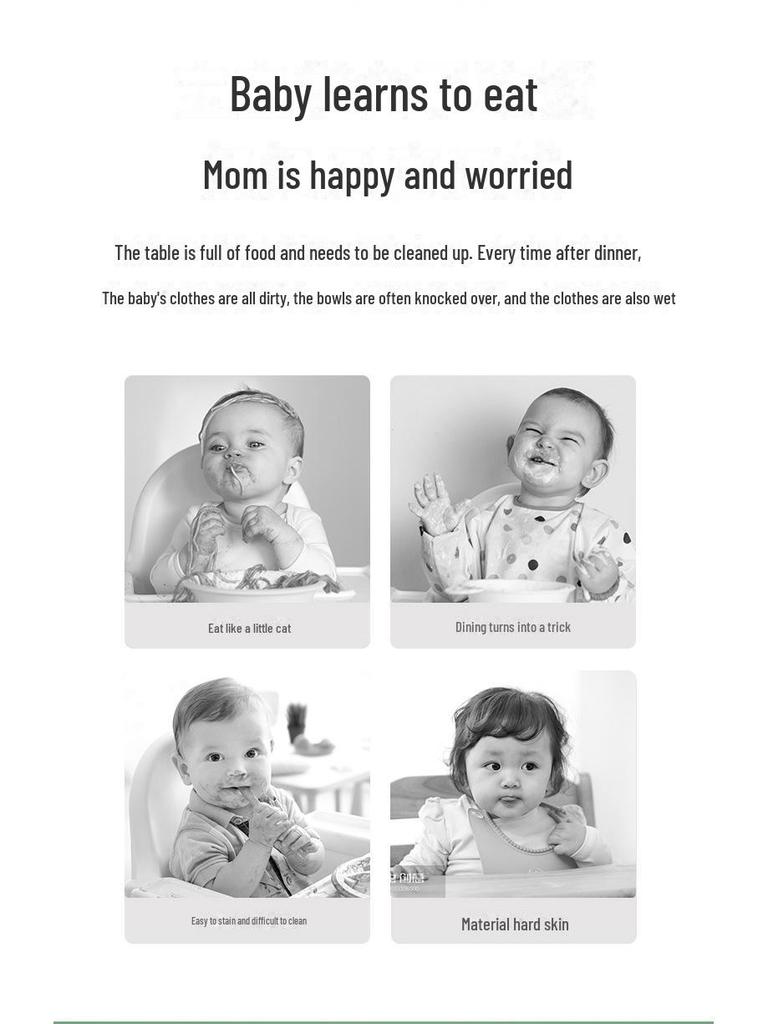 Waterproof Silicone Baby Bib - Super Soft & Anti-Dirt for Eating and Saliva