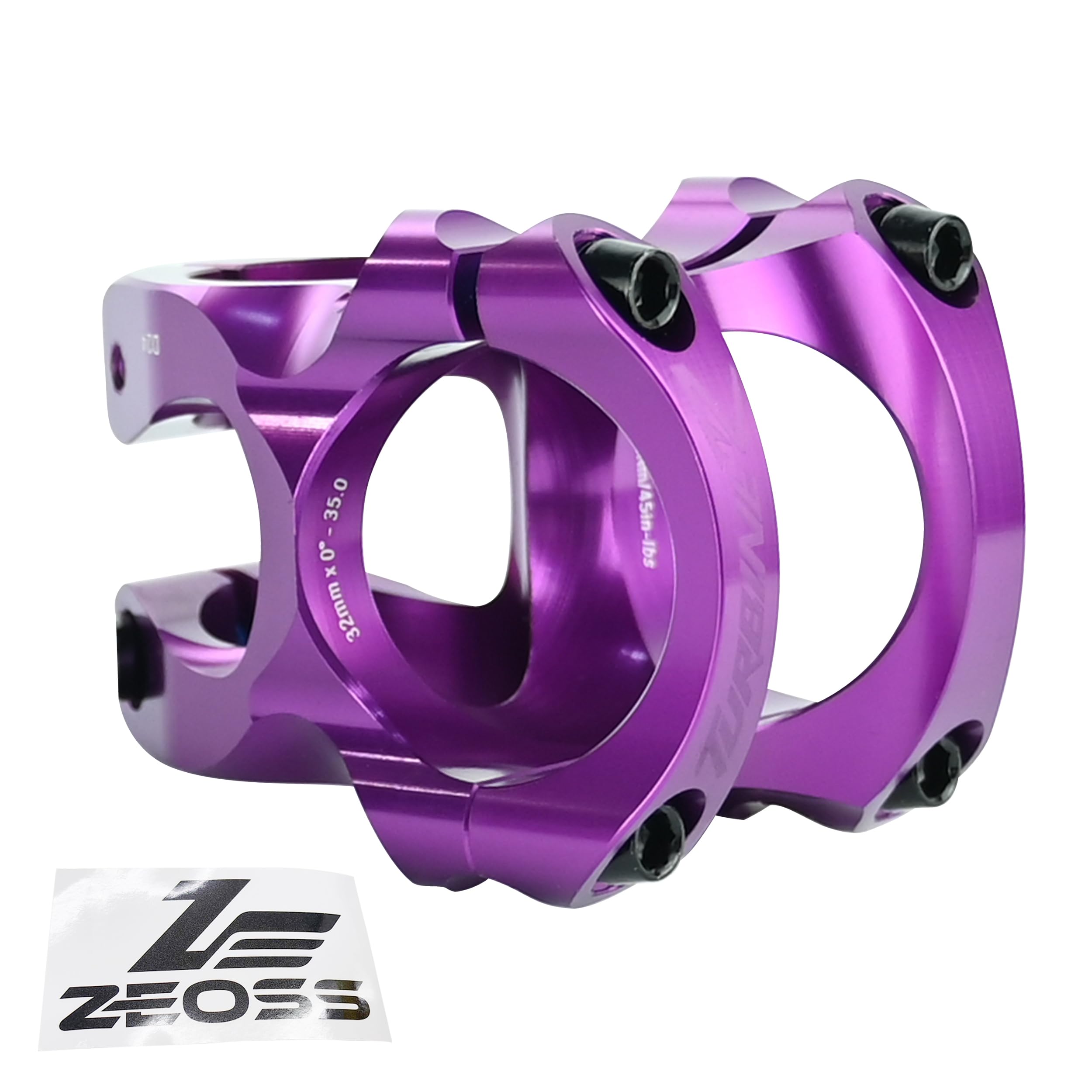 

ZEOSS Race Face Turbine R 35 MTB Stem 35x32mm 0 Degree Purple Sticker +/- RF3185-ZEO фиолетовый