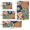 Luxury Colorful Flower Kitchen Mat Soft Thickened Kitchen Floor Mat Waterproof Non-slip Oil-proof Floor Mat Runner Rug