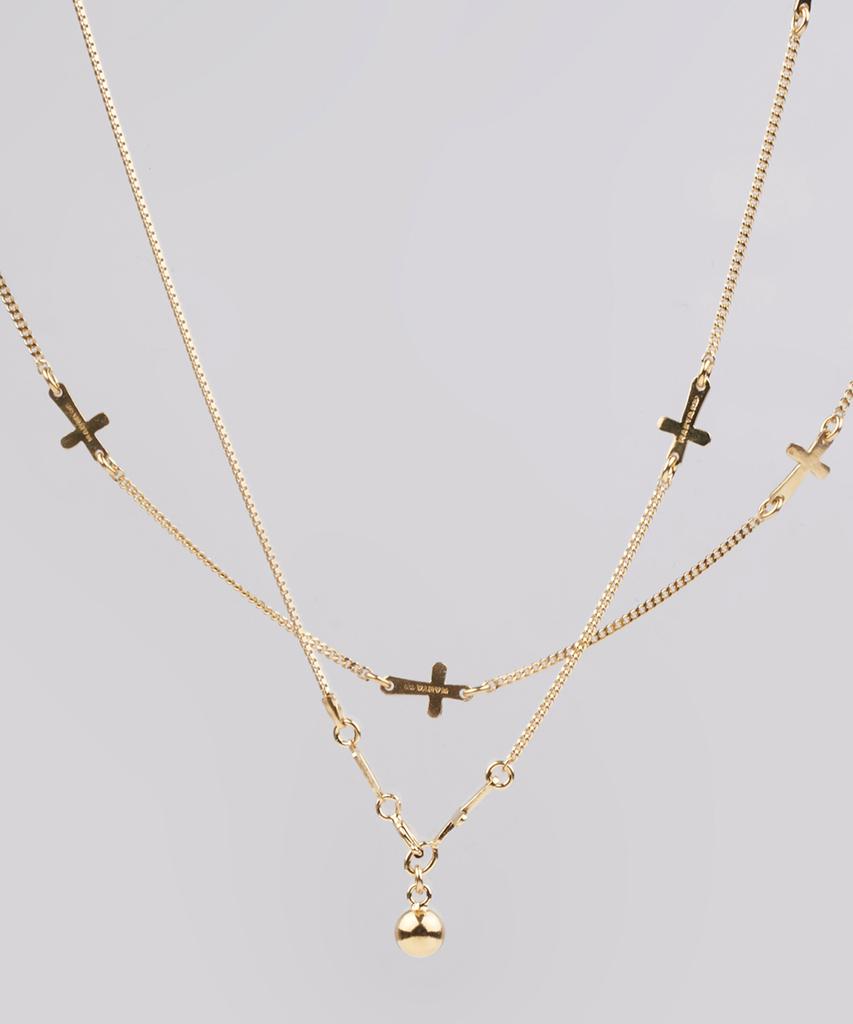 Marta Cross Long Necklace