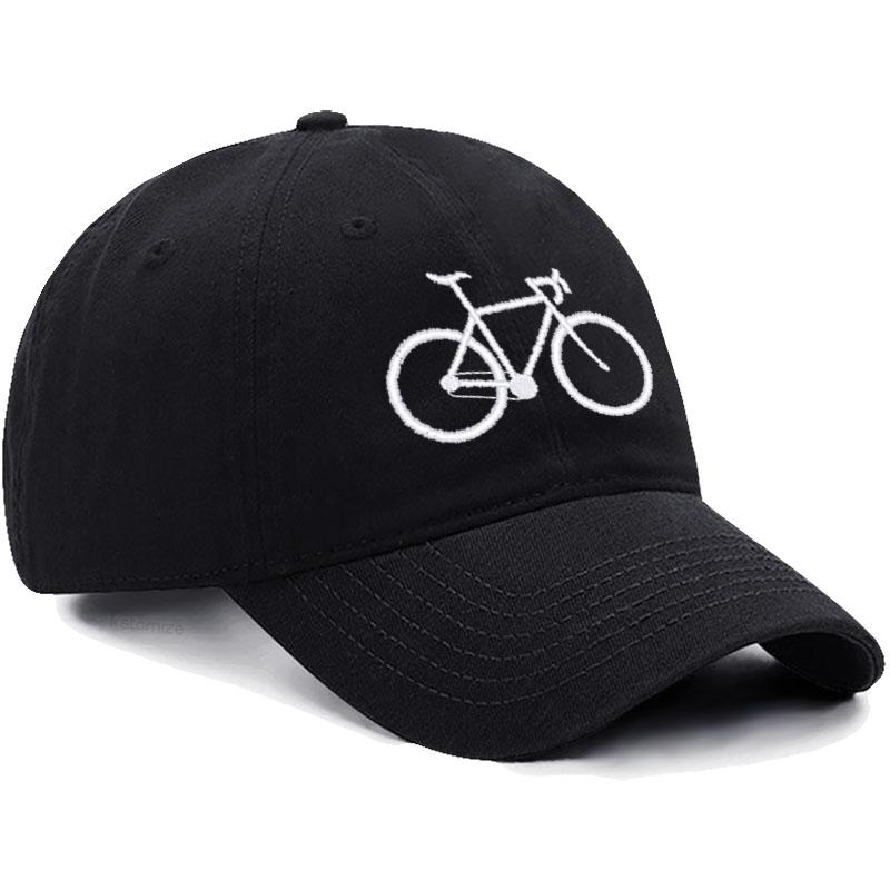 Soft Cotton Baseball Cap for Women Men Adjustable Fashion Bicycle Embroidered Dad Hat Unisex Classic Golf Caps