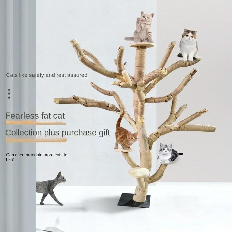 Cat Climbing Frame Wear-resistant Non-stick Hair Jump Platform Integrated Pet Scratching Platform Cat Tree Tower Animal Supplies